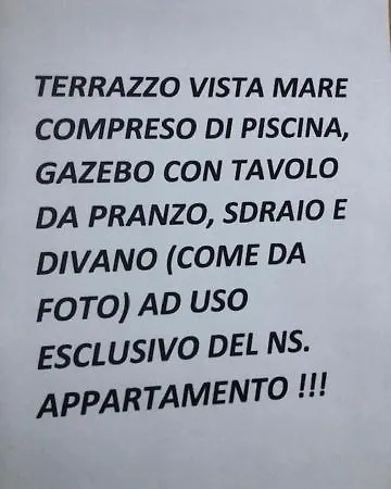 Apartman Attico Panoramico Vista Mare